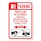Signmission No Parking-Private and Active Driveway Heavy-Gauge Aluminum Sign, 12" x 18", A-1218-23801 A-1218-23801 - alternate 1